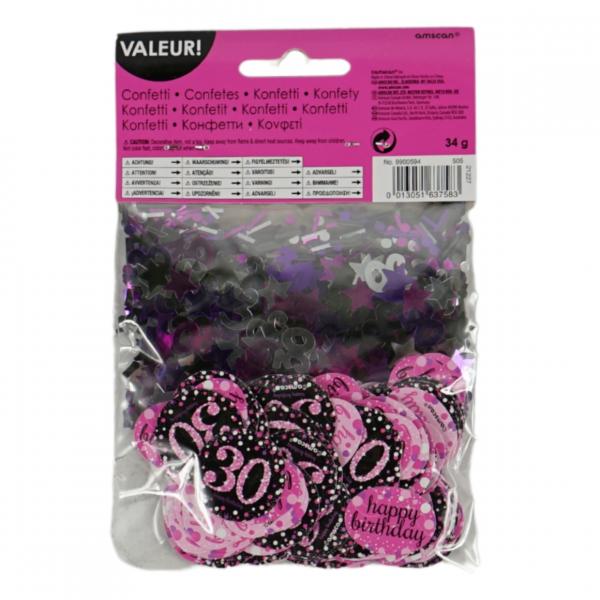 Konfetti 30 Jahre rosa 34 g