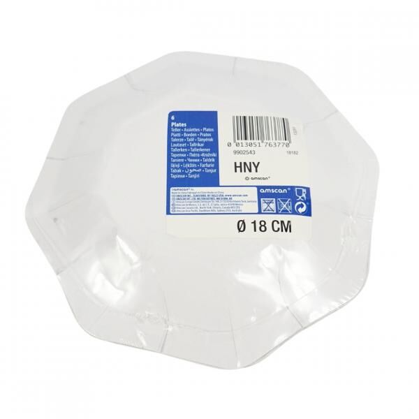 Einwegteller Wishes Papier 8 Stück