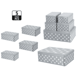Pastry tin star set of 5 rectangular