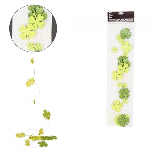 Girlande Klee vier grün 120 cm