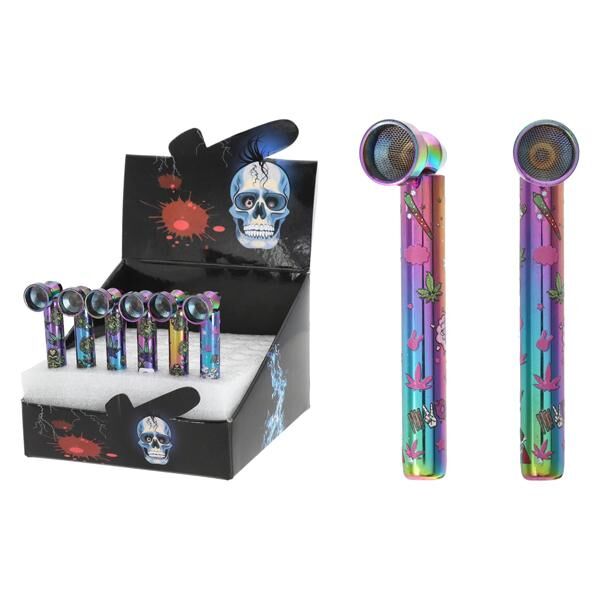 Handpfeife Metall 9cm, versch. Designs 