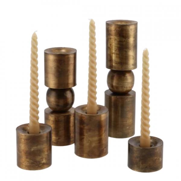 Kerzenleuchter Dobra gold 18 cm