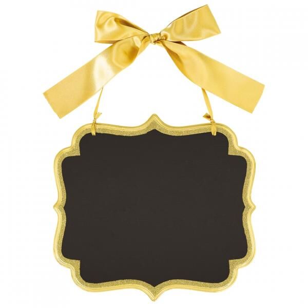 Kreidetafel Classic gold glitter 25 cm