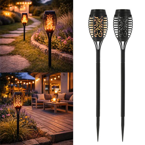 LED Solar Fackel, Flamme, ca. 50cmH