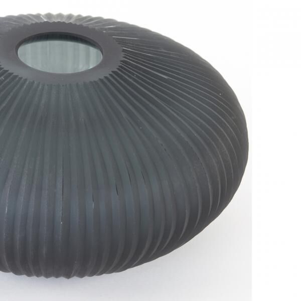 Light and Living Vase Molexa Glas grau 21 cm