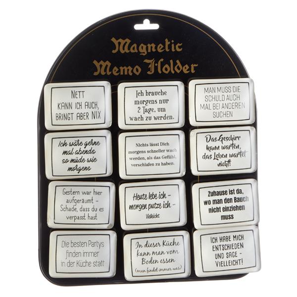 Magnet Spr&uuml;che, 12/s, ca.5x7cm