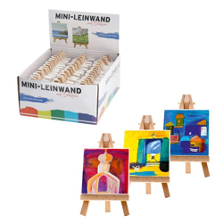 Mini canvas with easel, 7x7cm