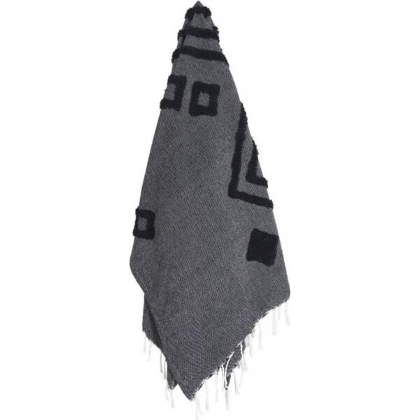 Mycha Ibiza kariert 4 recycelte Baumwolle schwarz 130 x 170 cm VE20