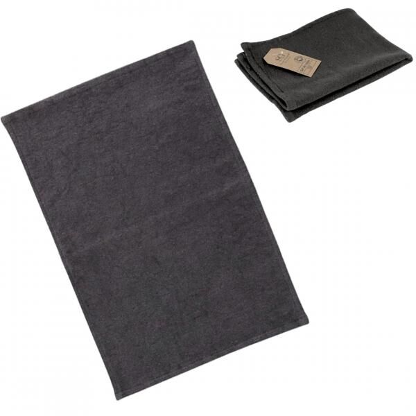 Platzdeckchen Baumwolle grau 45 x 30 cm