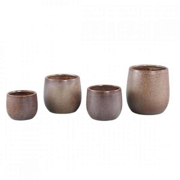 PTMD Blumentopf Freja S braun 13 cm