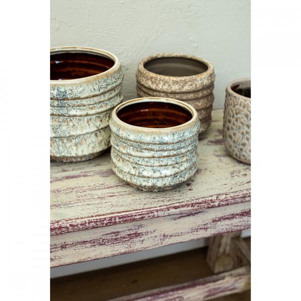 PTMD Blumentopf Hindouy braun 14 cm