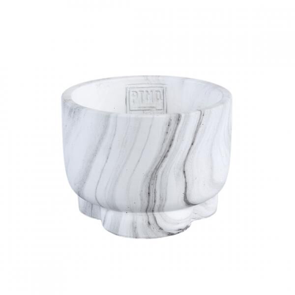 PTMD Blumentopf Marmy weiß S 12 cm