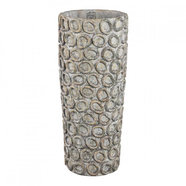 PTMD Zementtopf mit Kreisen Ginte L 55 cm