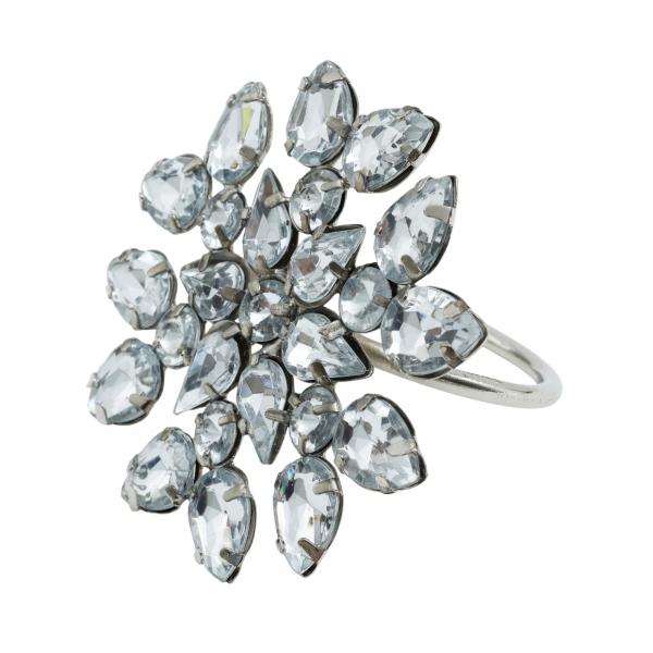 PTMD Serviettenring Steinar silberfarbig 7 cm