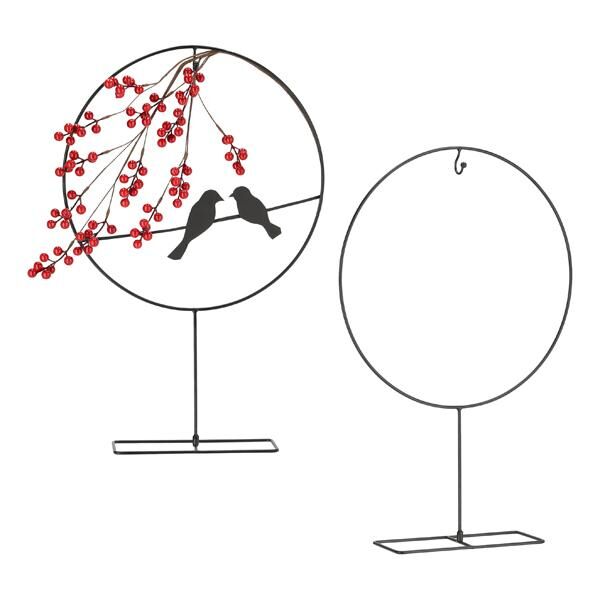 Ring auf Fu&szlig; DIY, schwarz, klein, ca.40x61cm