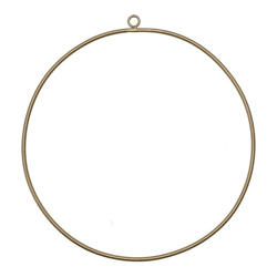 Hanging ring DIY, gold, 25cmD
