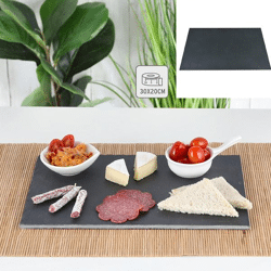 Slate slab, rectangular, approx. 30x20 cm