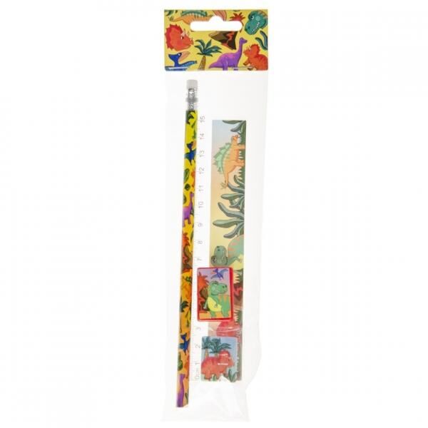Schreibset Dinosaurier 19 cm Satz von 4