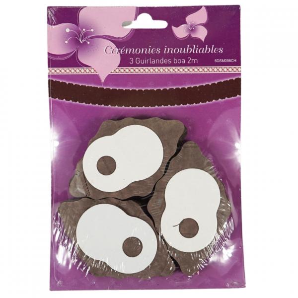 Girlanden braun 200 cm 3 Stück