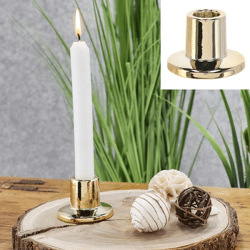 Stabkerzenhalter, gold shiny, 6,5cmB
