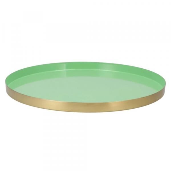 Tablett Marrakech mint gold 40 cm