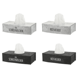 Handkerchief box felt cover approx. 25x13cm