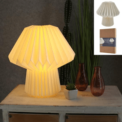Table lamp, Honeycomb, white, approx. 33x37cm