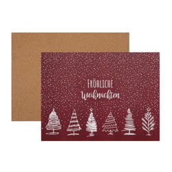 Cork placemat fir tree 40x30cm