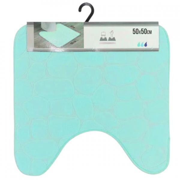 Toilettenvorleger aqua Mikrofaser 50 x 50 cm