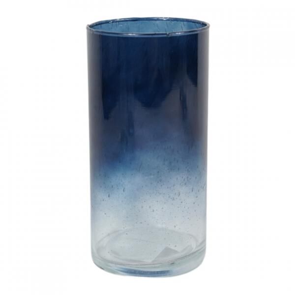 Vase mit Farbverlauf Glas blau 20 cm 3 sortiert