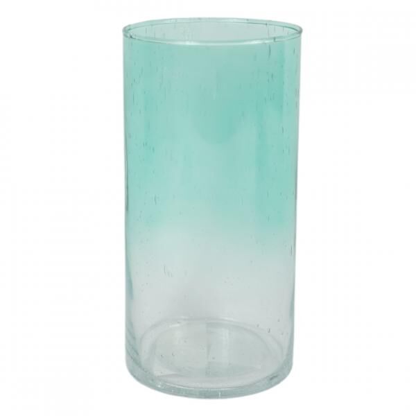 Vase mit Farbverlauf Glas blau 20 cm 3 sortiert