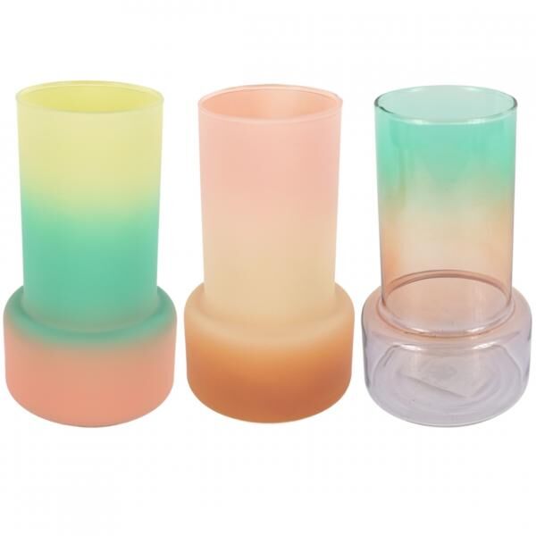 Vase Shae matt braun/lachsrosa 17 cm