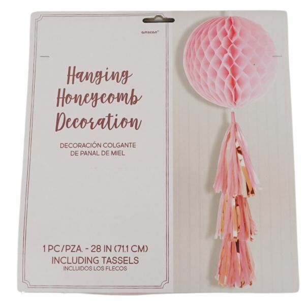 Wabenball rosa 71 cm