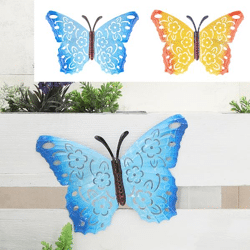 Wall decoration butterfly, colorful, 2/s, small, ca.30cmB