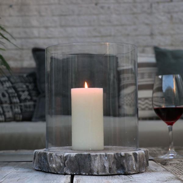 Windlicht Hidde Zement 20 cm