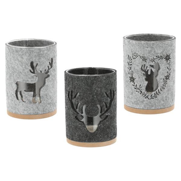 Stag lantern, 3/s, approx. 14cmH