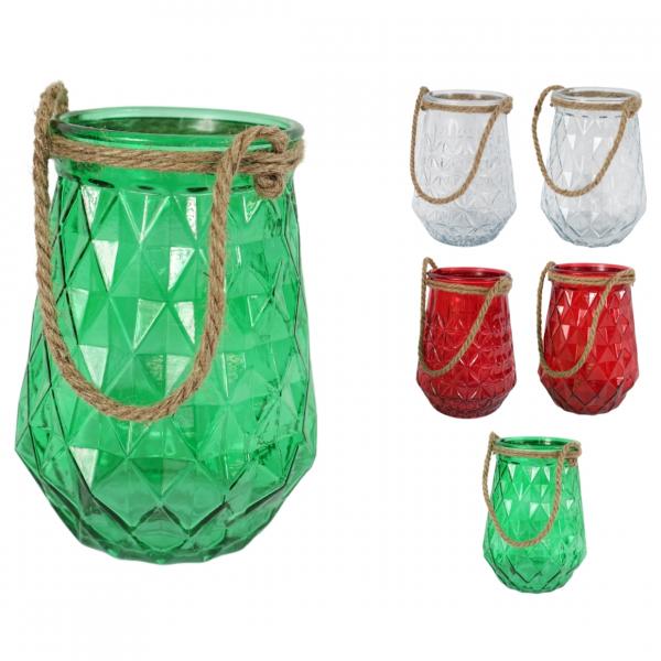 Windlicht Rhythm 22 cm 6 Stück sortiert