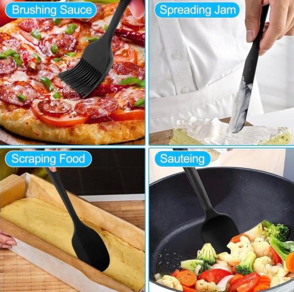 6er Set Silikon Teigschaber &ndash; Magrimaxio