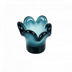 Dekocandle tea light holder Flower blue 10 cm