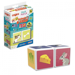 Geomag MagiCube Animals & Food magnetic cube set of 2