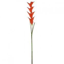 J-Line artificial branch Heliconia orange 141 cm