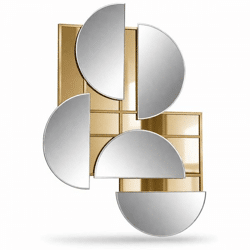 Len-Fra wandspiegel Miro bronskleurig 90 x 127 cm