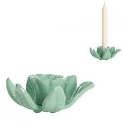 Light & Living kandelaar Bogajo mintgroen 9 x 4 cm