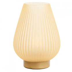 Light & Living tafellamp Tajera LED op batterij perzik 28 cm