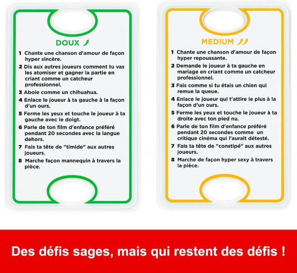 Mattel Games UNO DEFIS Kartenspiel nur für Erwachsene für Spiele, Reisen, Camping und Partys, französische Version JBF59 