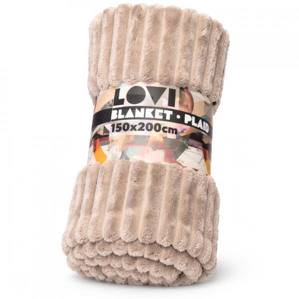 Lovi Rippenvlies kariert 150 x 200 cm sortiert