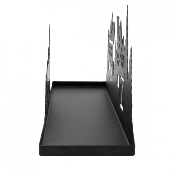 Plateau Kerzenhalter Weihnachten schwarz 40 cm