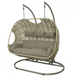 (R) Egg chair hanging chair Palermo sand 196 cm