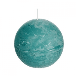 (R) Spaas sphere candle emerald green 8 cm