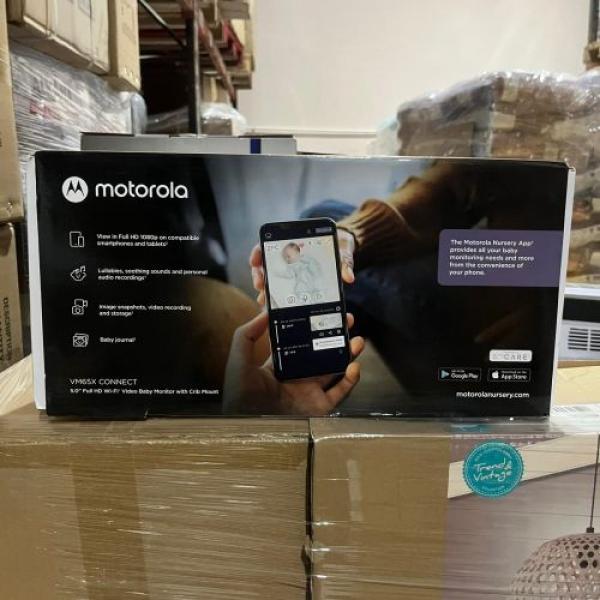 155x Motorola Babyphone VM65X Connect mit Kamera Monitor Wlan Audio Baby Monitor, Bluetooth kabellos